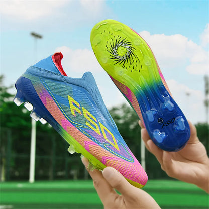 Chaussures de Football pour hommes, bottes de Football ultralégères pour adultes, crampons d'intérieur, antidérapants, Fg sur gazon, confortables, nouvelle collection