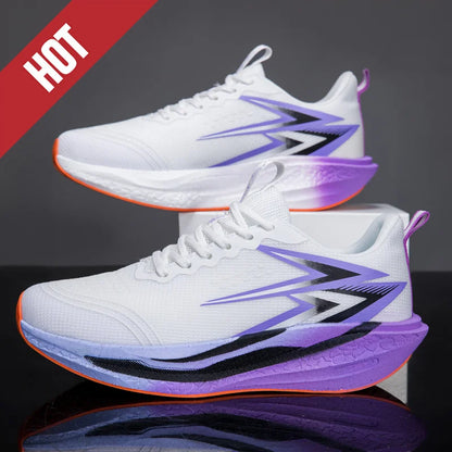 Nuove scarpe da running con piastra in carbonio per maratona, da uomo e donna, sportive, traspiranti, leggere, comode, antiscivolo e casual