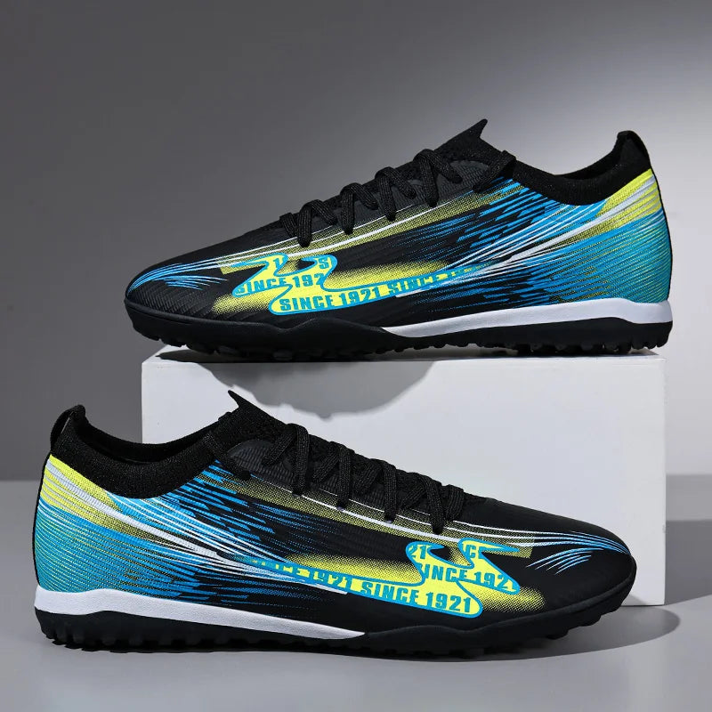Chaussures de football pour adolescents, adultes, hommes et femmes, crampons universels TF FG tout terrain, chaussures de football avec clous de sol