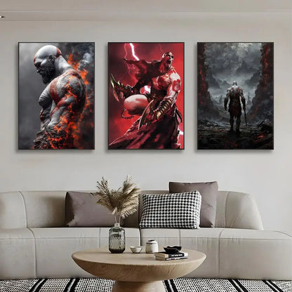 Game G-God of War Poster Wall Art Print Poster Decorative Mural Home Decor Gift Unframed