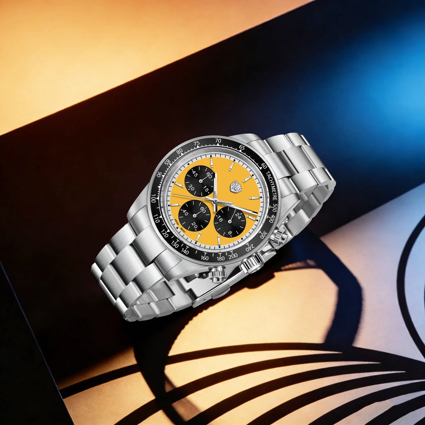 Rossitimi Casual Elegance Men Quartz Watch Light Luxury Premium Stainless Steel Sapphire Small Three-Pin Luminous Diving Watch