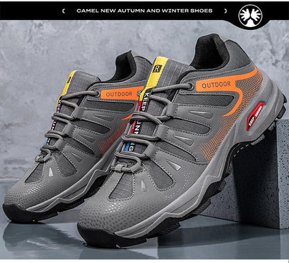 New Outdoor Men's Shoes Men's Anti-Slip Mountaineering Shoes Travel Hiking Adventure Footwear Fashionable Casual Sneakers