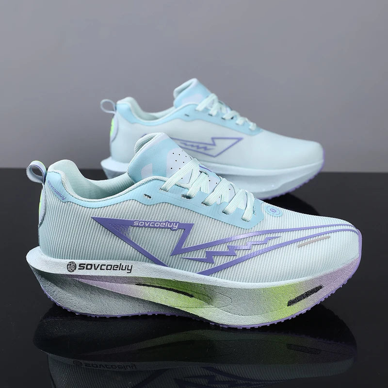Ténis de corrida 2026 com placa de carbono para maratona, desportivos para homem, respiráveis, leves, confortáveis para mulher, atléticos, antiderrapantes e casuais, novidade