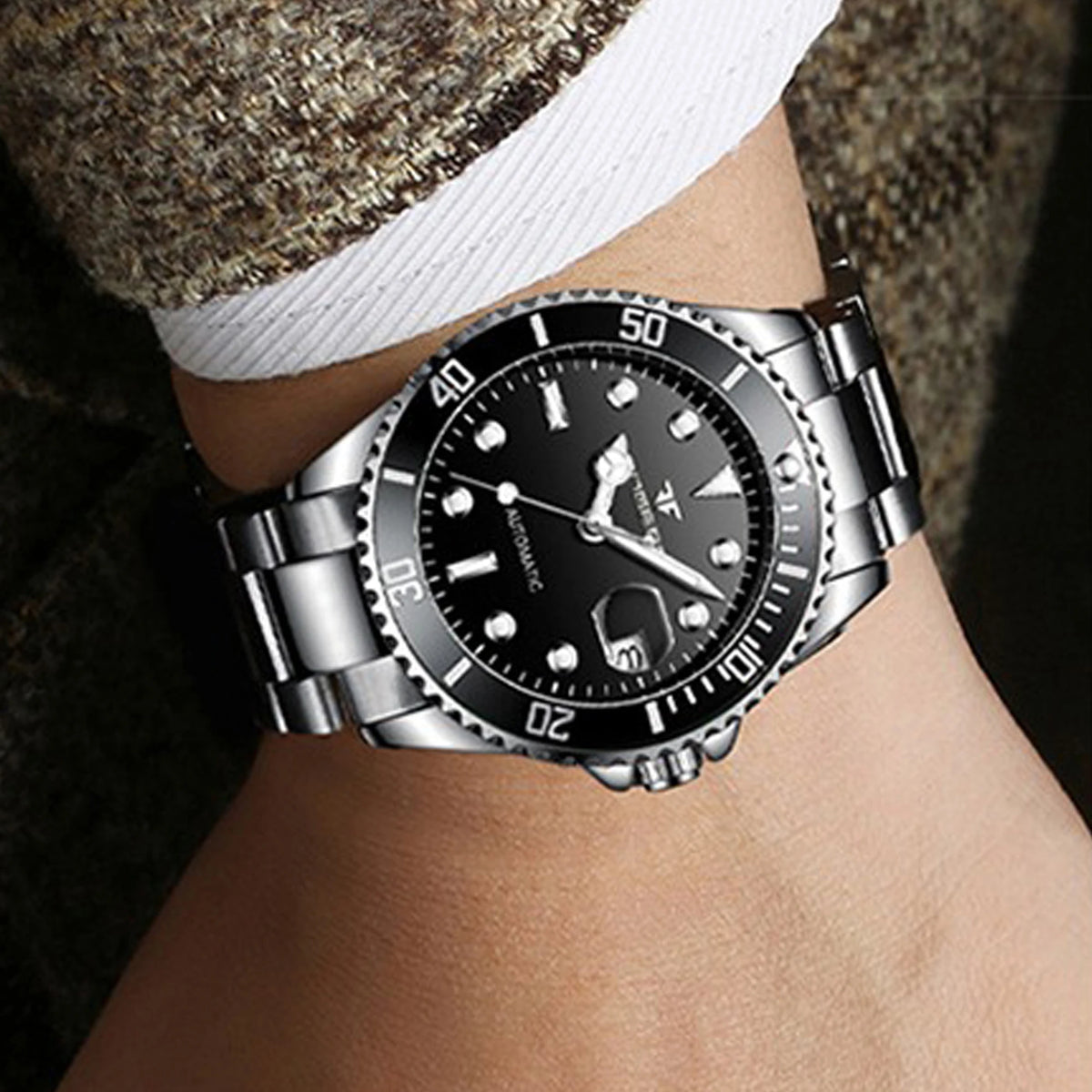 BINBOND mechanical wristwatches for men: luxurious, luminous, water-resistant, automatic, tourbillon, skeleton