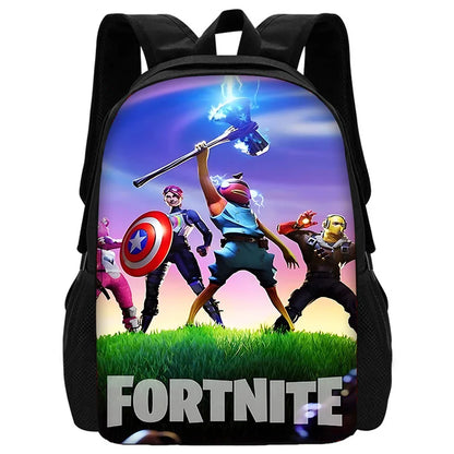 Child School Backpack with Shoulder Bag and Pencil Case School Bags for Hot Game Design Fortnite Boys and Girls Best Gift