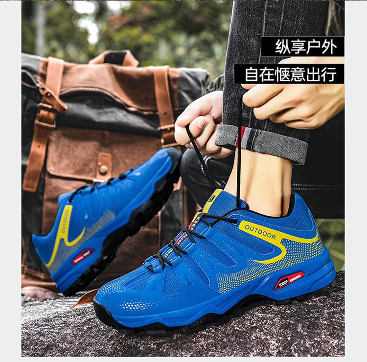 New Outdoor Men's Shoes Men's Anti-Slip Mountaineering Shoes Travel Hiking Adventure Footwear Fashionable Casual Sneakers