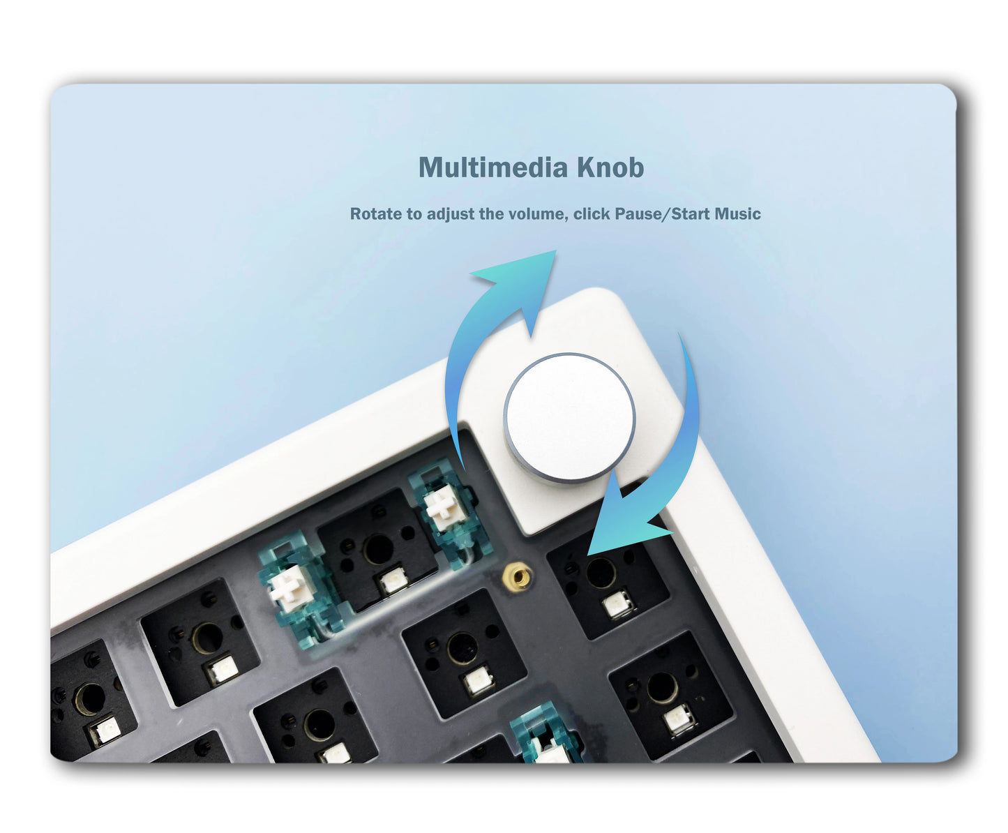 Kit de teclado mecânico personalizado GMK67 65% Gasket Bluetooth 2.4G sem fios hot-swappable com retroiluminação RGB