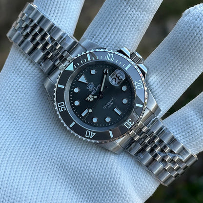 STEELDIVE Brand  SD1953 Gray Dial Stainless Steel NH35 Watch Ceramic Bezel 41mm Sapphire Glass Men Dive Watches  hombre
