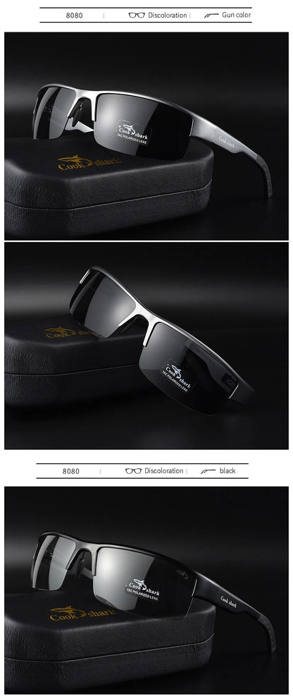 Cook sunglasses for men driving with UV-proof discoloration sunglasses polarized day and night glasses