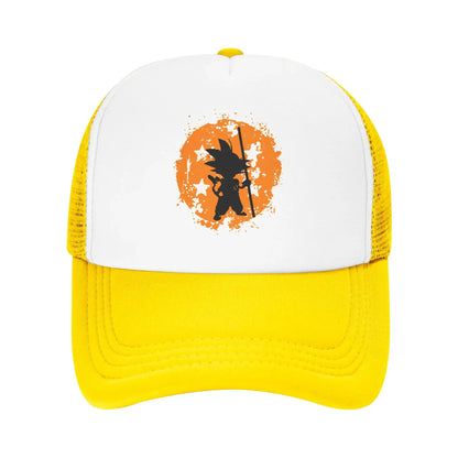 Unisex Dragon Ball Z Goku Dbz Trucker Hats Outdoor Mesh Baseball Caps Snapback Caps Hats Sun Caps Trucker Cap High Quality, Produit gaming premium Fraquane