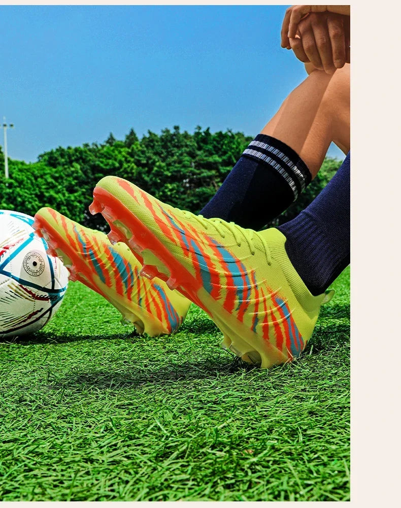 Neue Fußballschuhe für Herren, ultraleichte rutschfeste Outdoor-Sportschuhe für Erwachsene, Unisex-Fußballschuhe für Spiele, bequeme hochwertige Stollenschuhe für Rasen