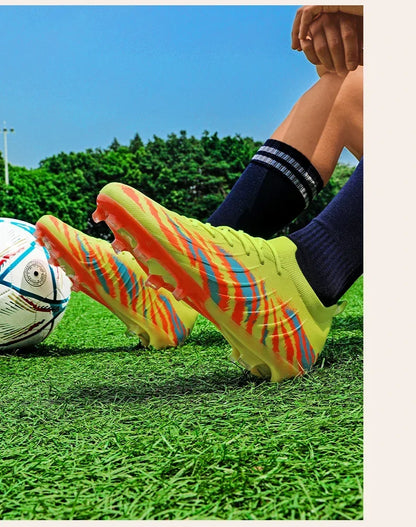 Neue Fußballschuhe für Herren, ultraleichte rutschfeste Outdoor-Sportschuhe für Erwachsene, Unisex-Fußballschuhe für Spiele, bequeme hochwertige Stollenschuhe für Rasen