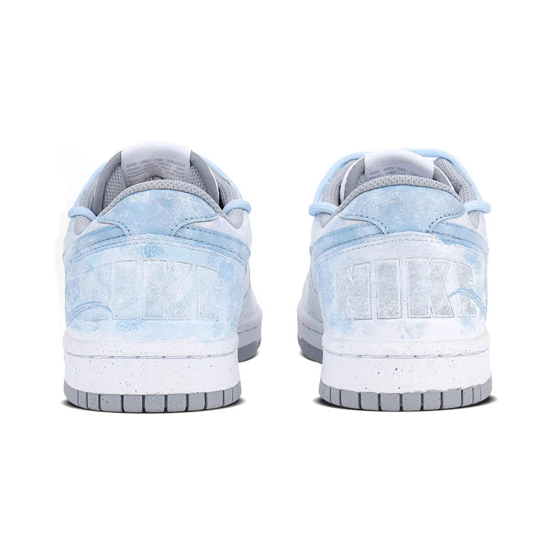Zapatillas personalizadas Nike Dunk «Fog Hidden Auspicious Clouds»: zapatillas de caña baja de estilo retro «High-Street» con diseño de tinta china difuminada, unisex