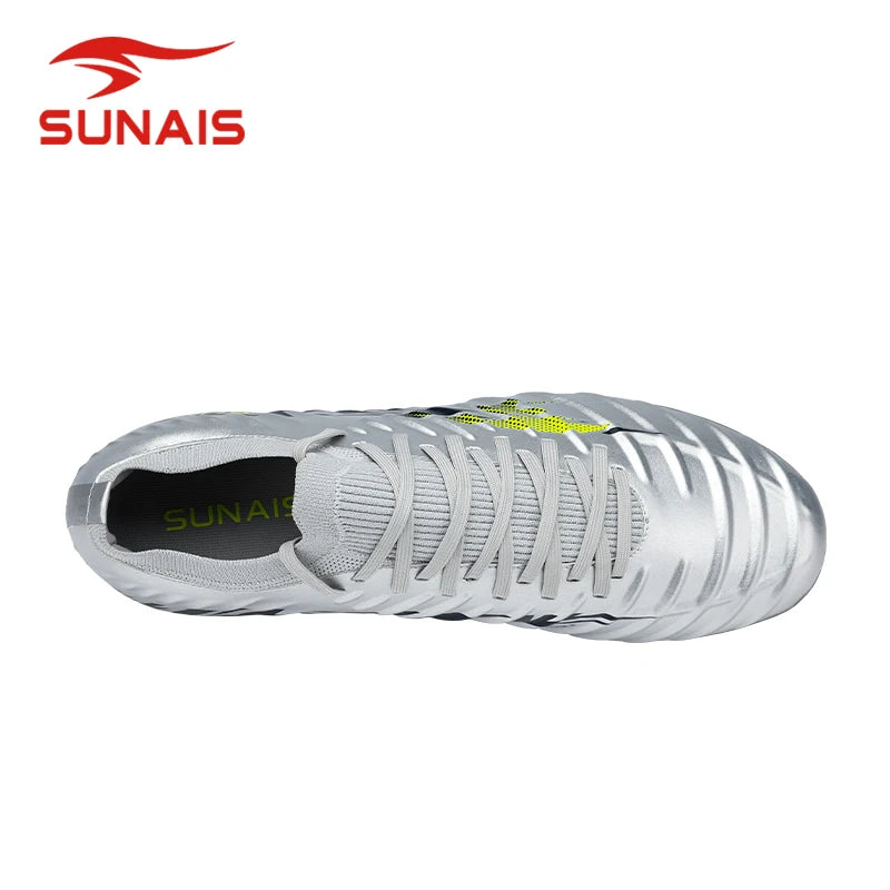 SUNAIS Chaussures de football pour hommes, entraînement sur gazon artificiel, antidérapantes, chaussures de football pour jeunes, chaussures d'entraînement sportif AG 835315
