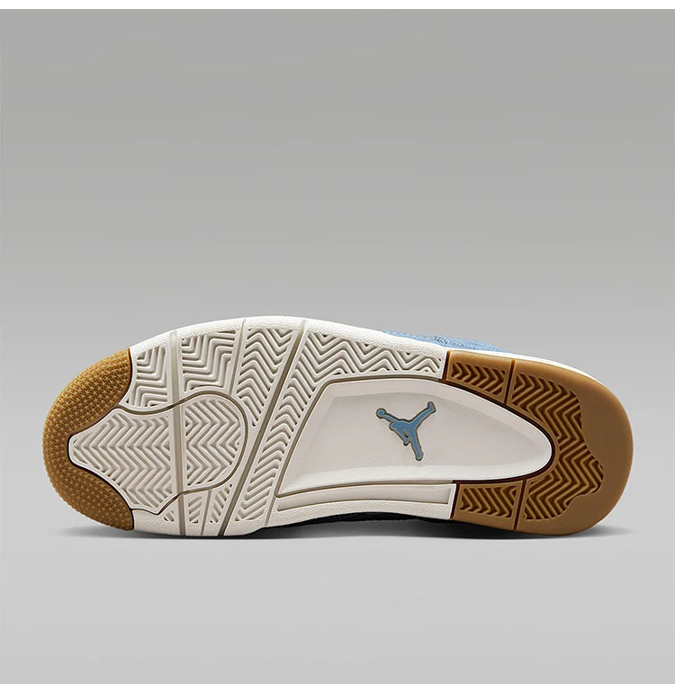 Nike äkta JORDAN stötdämpande mid-top basket skor i denim för damer med luftkudde IB6716-100
