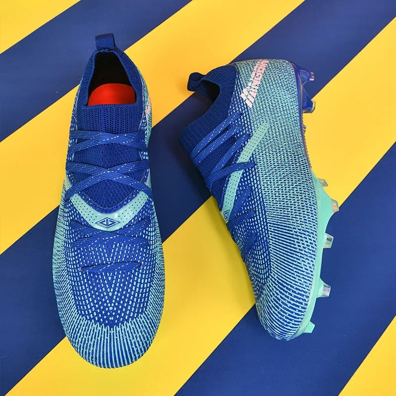 Men Turf Soccer Shoes Cleats Professional Football Boots Breathable Mesh Youth Soccer Anti Skid Male Sneakers Society Chuteira