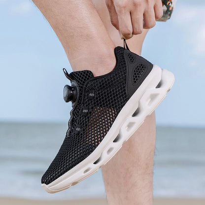 Unisex sneldrogende barefoot-waterschoenen voor watersporten in de buitenlucht, riviertrekking, wandelen langs beekjes, varen; lichtgewicht met draaibare gesp