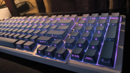 Gradient Keycaps Side Printed PBT Double Shot OEM Profile Keycap For Cherry MX Switch Mechanical Keyboard ISO Enter Key Caps DIY