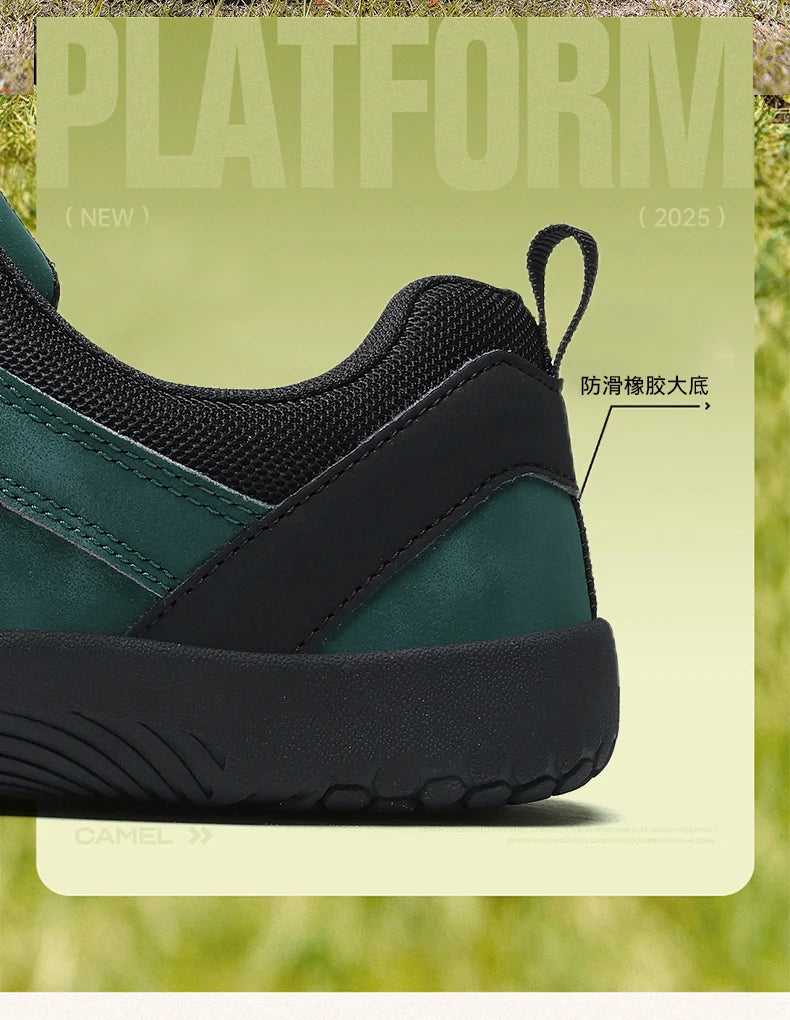 2026 nye brede herresko – minimalistiske barfodssneakers til vandring, zero drop-løbesko, udendørs sneakers med bred tåboks og skridsikker sål