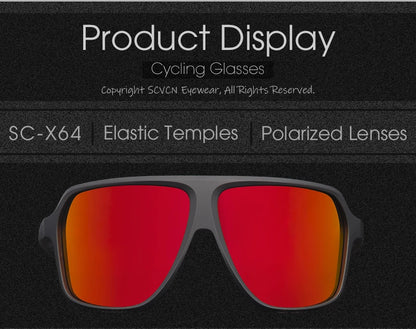 Scvcn Polarized Fishing Sunglasses Outdoor Sport Entertainment Glasses Outdoor Cycling Road Bike UV400 Protective Frame Glasses