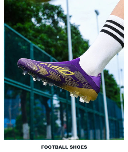 New Men Soccer Shoes Match Football Boots Non-Slip Boys High-quality Outdoor Sneakers Grass Cleats Hot-selling High-top Light