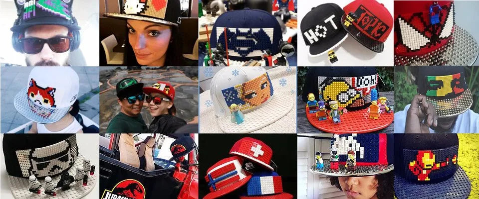 Karikatūrinės „Patchwork“ beisbolo kepurės, „DIY“ blokai, „Snapback“ kepurės, hiphopo kepurės vyrams ir moterims, nuimami „Pixels“ elementai, „Dad Hats“ kepurės, kepurės vaikams ir suaugusiems