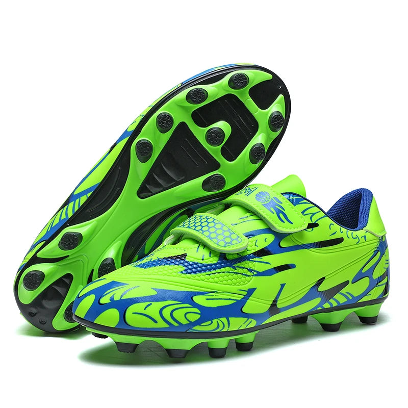 Chaussures de Football pour enfants, crampons de Football en plein air, chaussures de sport professionnelles pour garçons et filles, bottes de terrain de Football de haute qualité pour enfants