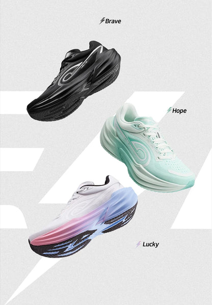 QIAODAN TG1.0 Women's Marathon Running Shoes 2026 New Platform Racing Shock Absorption Soft Long Distance Sneakers QDB022253285