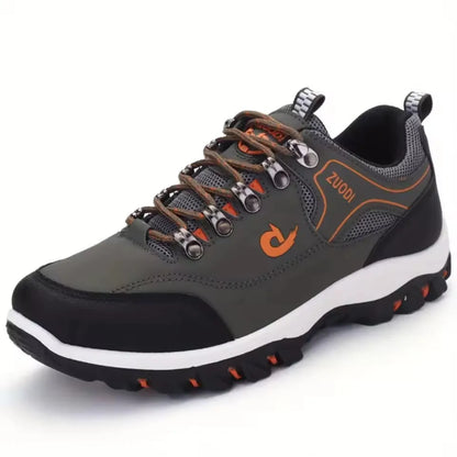 Sapatos casuais em pele para homem, ténis leves de caminhada para primavera, outono e inverno