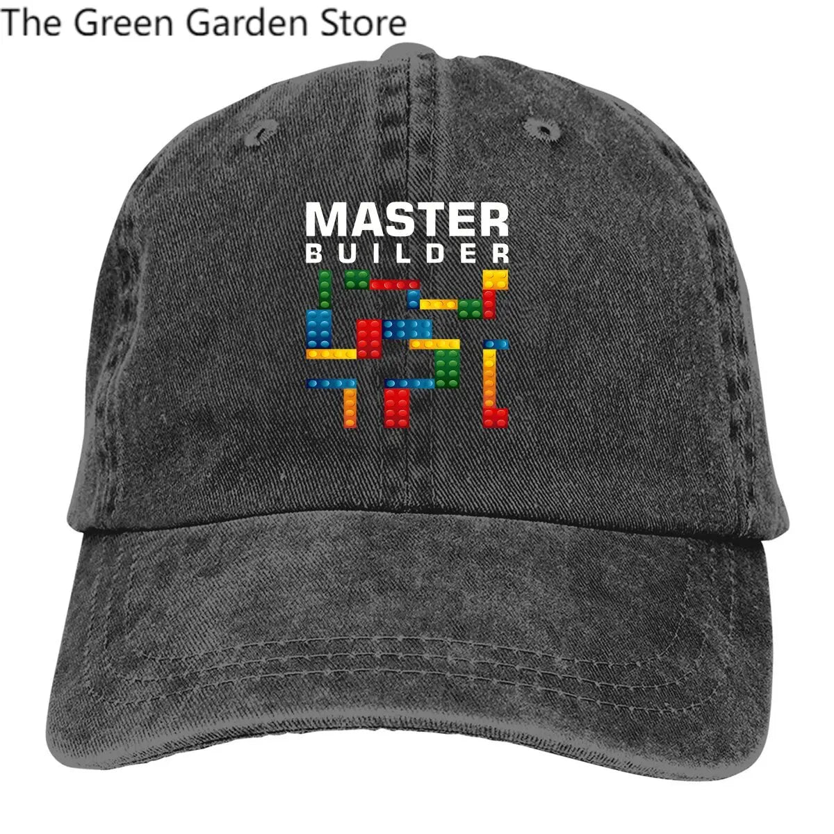 „Building Blocks“ daugiaspalvė kepurė su snapeliu vyrams „Cool Master Builder“ „Building Blocks“ individualizuota kepurė su snapeliu apsaugai nuo saulės