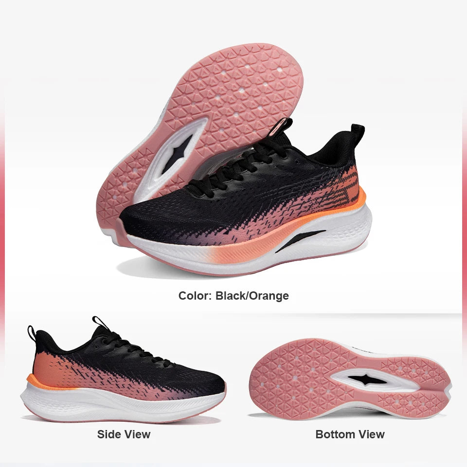 Baasploa Running Shoes Men Carbon Plate Professional Cushioning Anti-Slip Sneaker Female Casual Breathable Jogging Sports Shoes