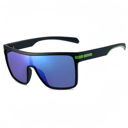 Oversized Square Fashion Sunglasses Monolithic UV400 Lens for Driving Vacation Daily Unisex Retro Shield Classic Elegance