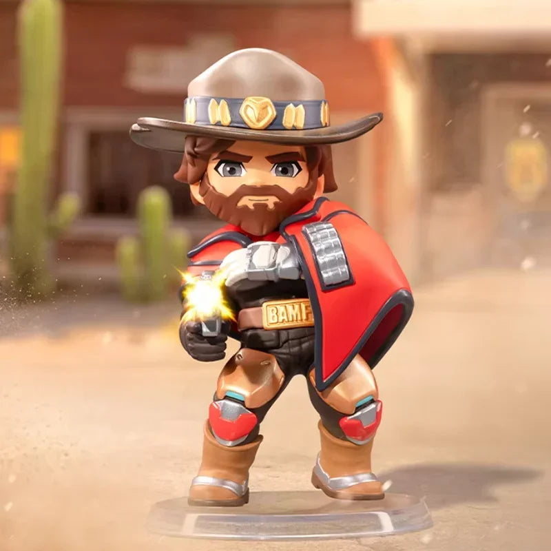 POP MART Overwatch Play of The Game Series Blind Box originale, Mystery Box a sorpresa, graziose action figure anime, ornamenti e statuette