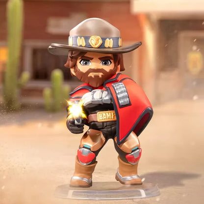 POP MART Overwatch Play of The Game Series Blind Box originale, Mystery Box a sorpresa, graziose action figure anime, ornamenti e statuette