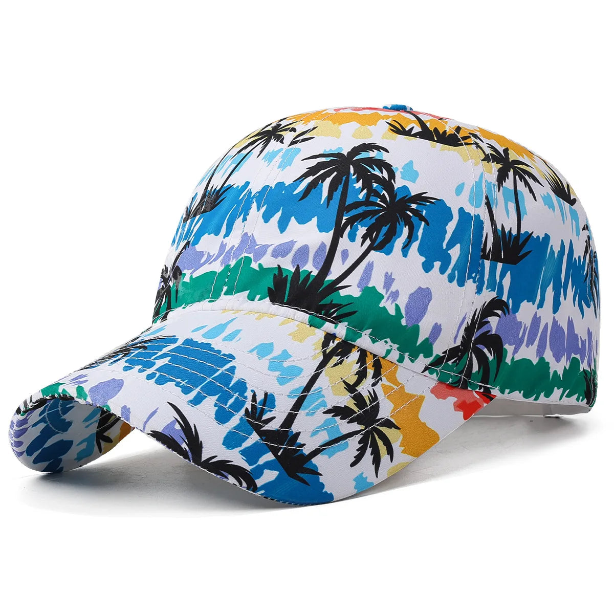 Letnia czapka z daszkiem z motywem graffiti, z podświetleniem, unisex, czapka chroniąca przed słońcem na świeżym powietrzu, modna czapka sportowa, czapka typu „duckbill” w stylu casual