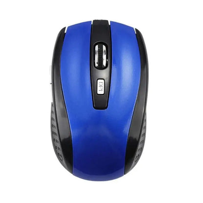 Ratón inalámbrico óptico 2.4GHz con receptor USB para gaming, 6 botones, para ordenador PC, portátil y accesorios