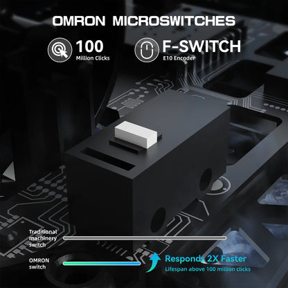 Mouse de gaming wireless ATTACK SHARK R5 Ultra 8K din fibră de carbon, cu senzor 42000 DPI-PAW3950 MAX - ultra-ușor, 39g, pentru Win/Mac