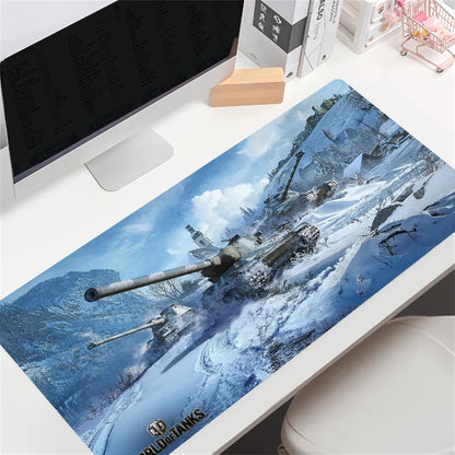 HD Custom World of Tanks – veľká herná podložka pod myš, veľký rozmer, anime podložka pod myš, personalizovaná pre CS:GO, Zelda, World of Warcraft, podložky na stôl