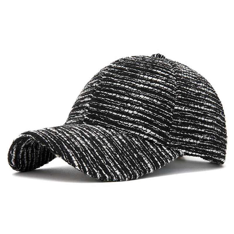 FS Fashion – czarna i biała czapka baseballowa w paski dla mężczyzn, czapka damska w stylu koreańskim na co dzień, letnia czapka typu streetwear, czapka typu trucker, Gorra Hombre