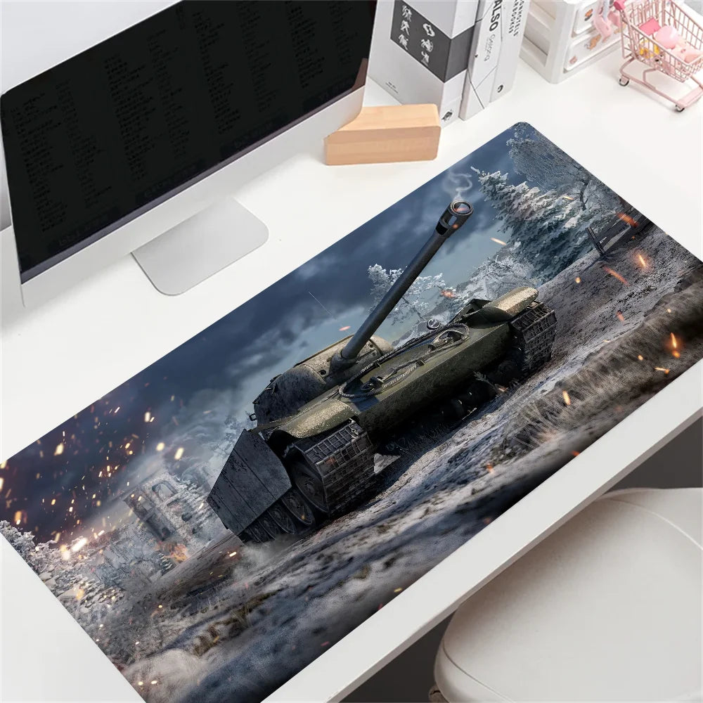 HD Custom World of Tanks – veľká herná podložka pod myš, veľký rozmer, anime podložka pod myš, personalizovaná pre CS:GO, Zelda, World of Warcraft, podložky na stôl