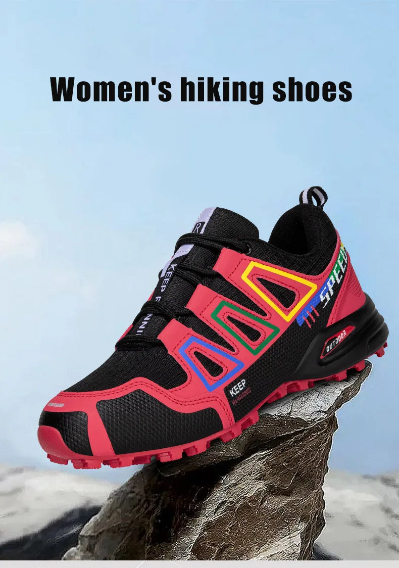 Women’s Waterproof Hiking Shoes Outdoor Sports Shoes Women’s Walking Travel Sports Shoes Bicycle Sports Shoes Running Sports Shoes