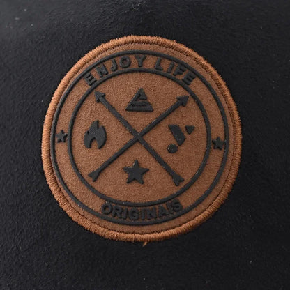 Populär mesh-baseballkeps, unisex, moderiktig, avslappnad, andningsbar, med bokstavsikon, hiphop-trucker-keps, utomhussport, pappakeps