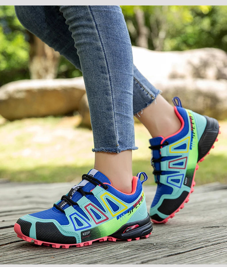 Women’s Waterproof Hiking Shoes Outdoor Sports Shoes Women’s Walking Travel Sports Shoes Bicycle Sports Shoes Running Sports Shoes