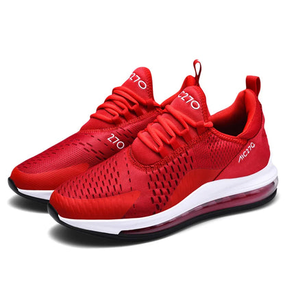 Baskets décontractées à coussin d'air pour hommes, chaussures de sport respirantes en maille absorbant les chocs, antidérapantes, résistantes à l'usure, chaussures de sport d'été