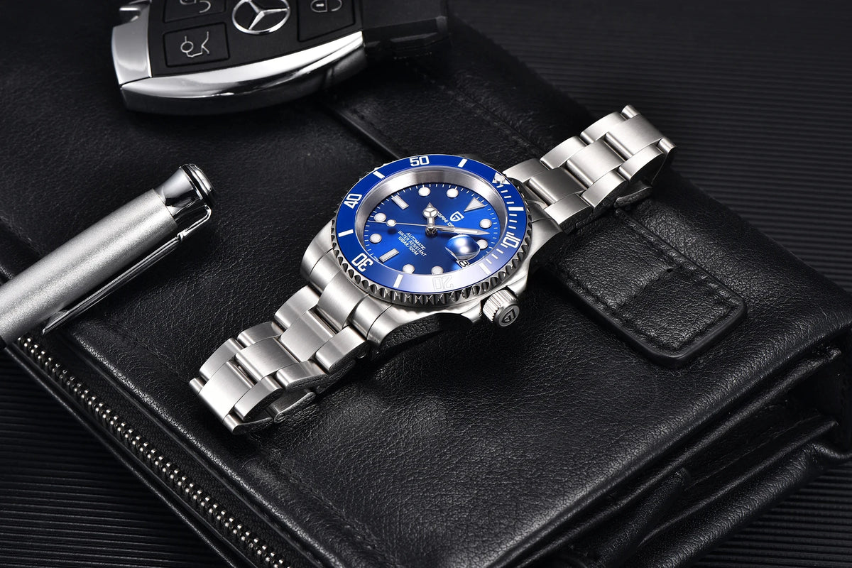 PAGANI DESIGN Fashion Men's Sports Automatic Mechanical Watch NH35 Stainless Steel Sapphire waterproof watch reloj hombre PD1661