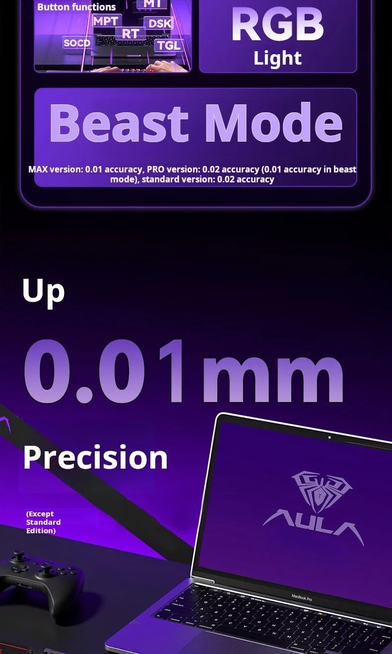AULA WIN60 HE Wired Connection Magnetic Axis Keyboard RT Custom Mechanical Keyboard for E-sports Games 8K Polling Rate