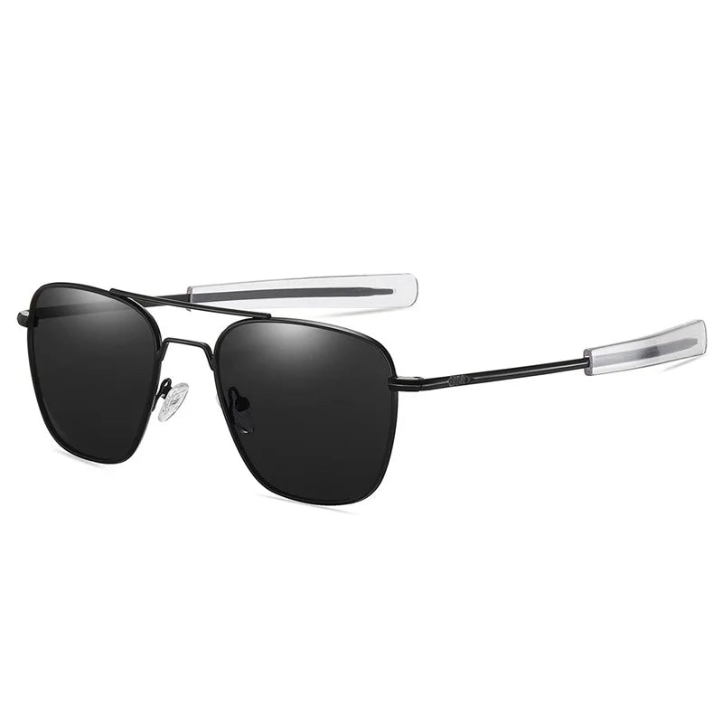 Retro Sunglasses Men Metal Frame Polarized Lens Sun Glasses Male Classic Driving Pilot Brand Design  Anti-Glare  Sunglass UV400
