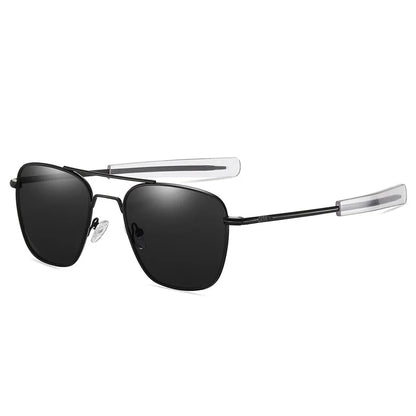 Retro Sunglasses Men Metal Frame Polarized Lens Sun Glasses Male Classic Driving Pilot Brand Design  Anti-Glare  Sunglass UV400