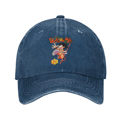 Goku and the Dragon Ball Z Men Women Baseball Cap  Distressed Washed Caps Hat Casual Outdoor Activities Adjustable Snapback Cap