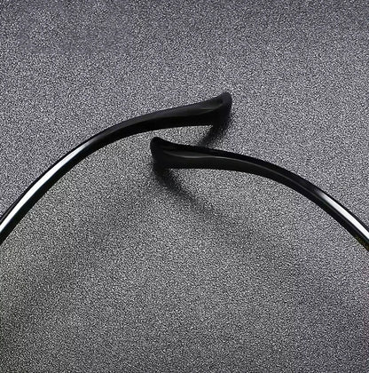 KLASSNUM Men Fashion Cycling Rimless Sunglasses Photochromic Polarized Shades Color Changing Fishing Car Driving Yellow Glasses